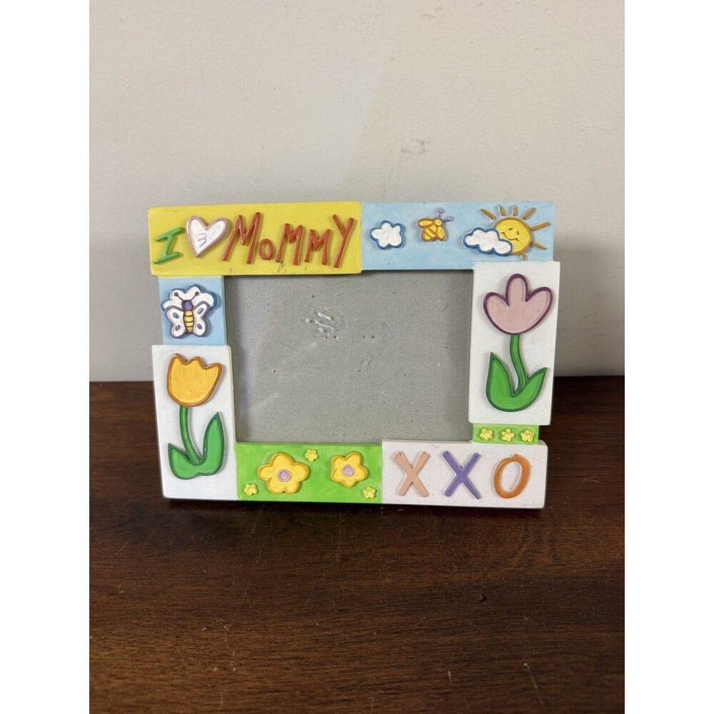 Russ Skribbles Photo Frame I Love my MOMMY Tulip Floral